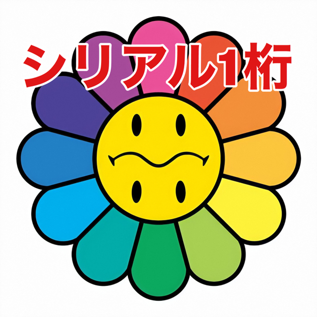 村上隆 レインボースマイリー 村上隆 レインボースマイリー