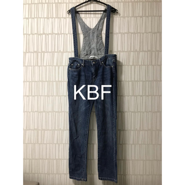 KBF(ケービーエフ)の美品♡KBF  デニムサロペット オーバーオール 水通しのみで綺麗です♪ レディースのパンツ(サロペット/オーバーオール)の商品写真