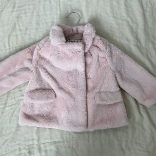 ザラキッズ(ZARA KIDS)の【もーこさま】Zara Baby ピンク　ファーコート(ジャケット/コート)