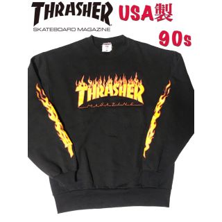 THRASHER スラッシャー スウェット USA製 90s トレーナートップス