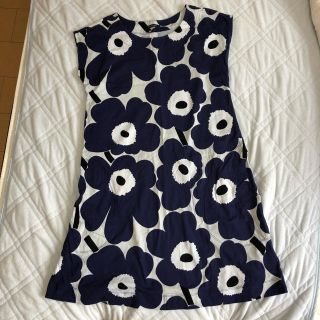 marimekko - マリメッコ/ウニッコ柄ワンピース/ネイビー/Sの