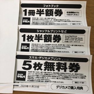 カメラのキタムラ　フォトブック半額券　デジカメプリント　スタジオマリオ(その他)