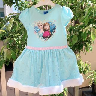 ディズニー(Disney)のディズニーアナとエルサワンピース4-5歳キッズ服身長104-110cm海外子供服(ワンピース)