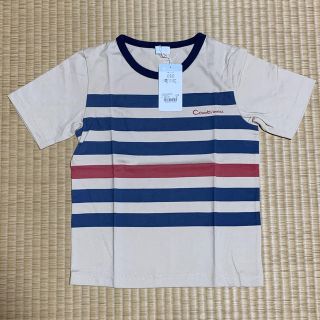 コンビミニ(Combi mini)のコンビミニ　ベージュのボーダーTシャツ　120cm (Tシャツ/カットソー)