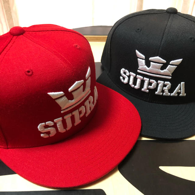 SUPRA(スープラ)のHiromi様専用！スープラベースボールキャップ　黒 メンズの帽子(キャップ)の商品写真