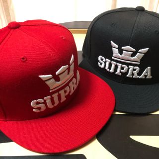 スープラ(SUPRA)のHiromi様専用！スープラベースボールキャップ　黒(キャップ)