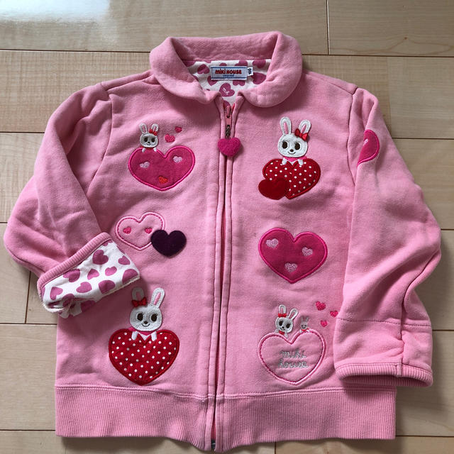 mikihouse(ミキハウス)のミキハウスうさこパーカー100サイズ キッズ/ベビー/マタニティのキッズ服女の子用(90cm~)(ジャケット/上着)の商品写真