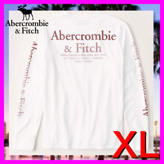 Abercrombie&Fitch(アバクロンビーアンドフィッチ)の49 アバクロ　ホリスター ロンT  XL 新品 正規品 刺繍　長袖 メンズのトップス(Tシャツ/カットソー(七分/長袖))の商品写真