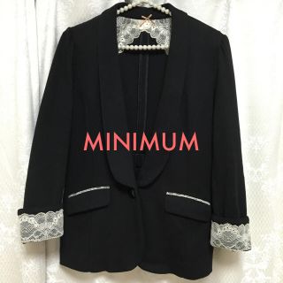 ミニマム(MINIMUM)の送料込❤︎ミニマム❤︎袖レースジャケット(テーラードジャケット)