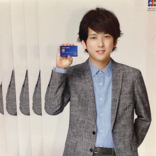 【非売品】嵐　二宮くんクリアファイル　５枚セット(アイドルグッズ)