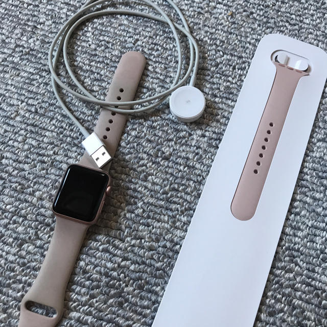 apple watch series3 ローズゴールド38mm GPSモデルスマホ/家電/カメラ