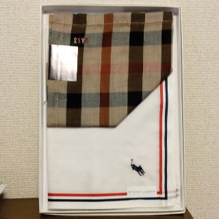 ラルフローレン(Ralph Lauren)のRALPH LAURENとDAKSのハンカチ２枚組(ハンカチ/ポケットチーフ)