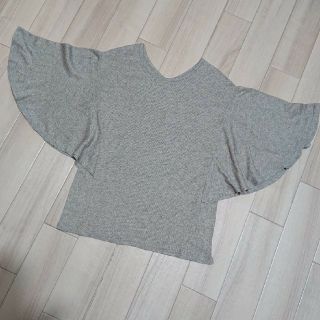 ニコアンド(niko and...)のUSED／ニコアンド… フリル袖リブニットカットソーTシャツ(Tシャツ(半袖/袖なし))