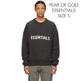 フィアオブゴッド(FEAR OF GOD)のessentials セーター　ブラック　Sサイズ　最新(ニット/セーター)
