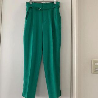 ユナイテッドアローズグリーンレーベルリラクシング(UNITED ARROWS green label relaxing)のグリーンレーベル パンツ ユナイテッドアローズ リネン 36(クロップドパンツ)