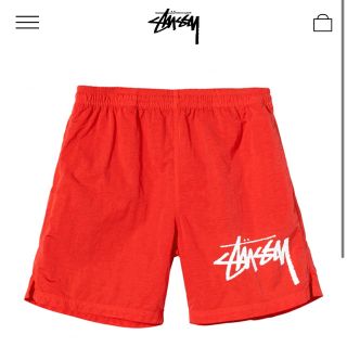 ナイキ(NIKE)のNike x Stussy ナイキ water shorts レッド赤　Sサイズ(水着)