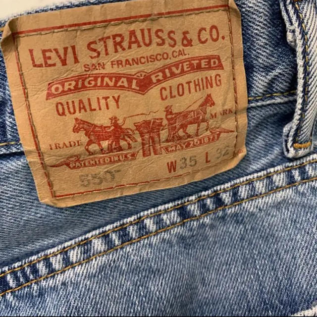 Levi's(リーバイス)の《バギーパンツ》リーバイス 550 テーパード デニムパンツ 古着ミックス メンズのパンツ(デニム/ジーンズ)の商品写真