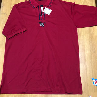 マンシングウェア(Munsingwear)のzyxon munsingwrar 赤ポロシャツ(ポロシャツ)