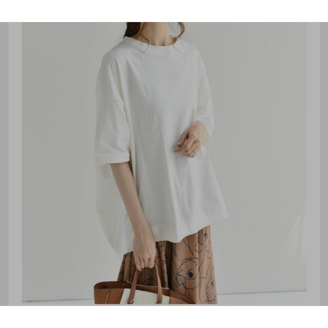 しまむら(シマムラ)のしまむら mumu  コットンUSAボリュームTシャツオフホワイトMサイズ メンズのトップス(Tシャツ/カットソー(半袖/袖なし))の商品写真