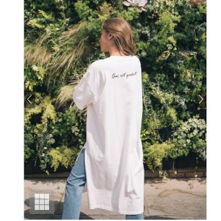 グレイル(GRL)の新品＊GLR バックロゴ入りルーズＴシャツワンピース(ロングワンピース/マキシワンピース)