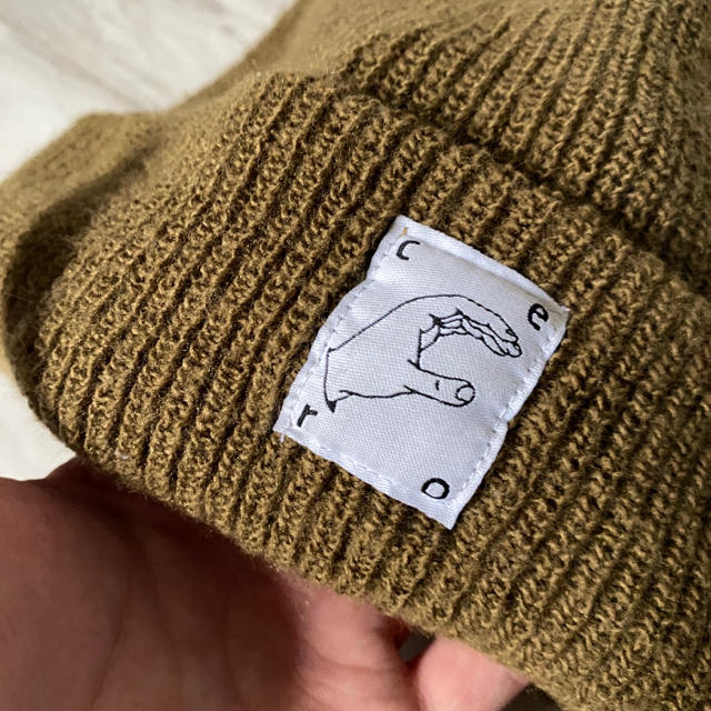 cero セロ Live グッズ usa製 カーキ ニット帽 ニットキャップ メンズの帽子(ニット帽/ビーニー)の商品写真