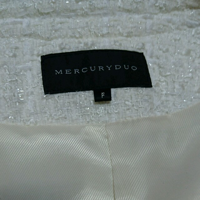 MERCURYDUO(マーキュリーデュオ)の新品☆ラメツイードジャケット レディースのジャケット/アウター(ノーカラージャケット)の商品写真