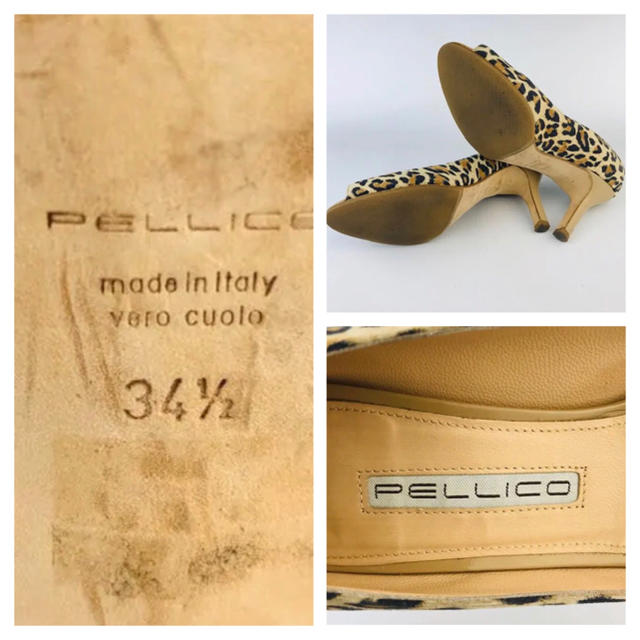 PELLICO(ペリーコ)の美品⭐︎PELLICO★レザー アネッリ レオパードパンプス(34 1/2) レディースの靴/シューズ(ハイヒール/パンプス)の商品写真