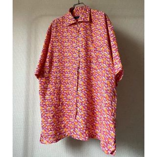 エルメネジルドゼニア(Ermenegildo Zegna)のvintage 90s Ermenegildo Zegna ピンク リネンシャツ(シャツ)