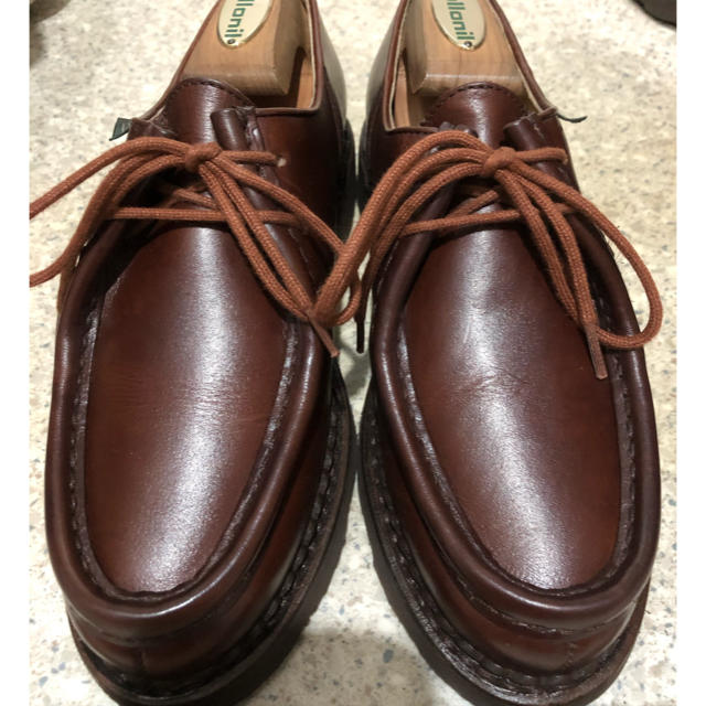 Paraboot(パラブーツ)の【最終値下げ美品】パラブーツ　ミカエル  マロン　サイズ22.5-23.0cm レディースの靴/シューズ(ローファー/革靴)の商品写真