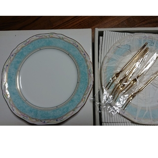 ノリタケ(Noritake)のノリタケ ケーキ皿&フォーク 5セット(食器)