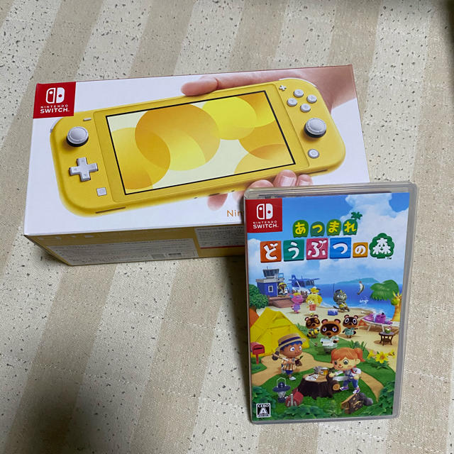 【新品未開封】Switch lite イエロー　どうぶつの森セット