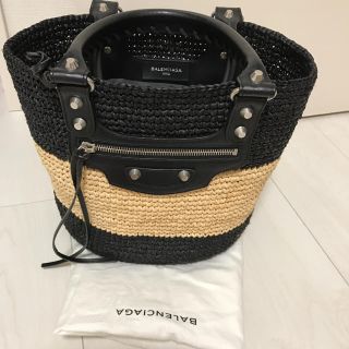 バレンシアガ(Balenciaga)のBALENCIAGAラフィアバッグ(かごバッグ/ストローバッグ)