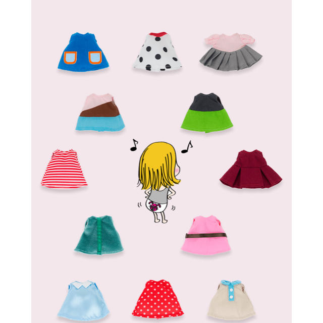 ATAO(アタオ)のイルメール  サプライズハッピードール 着せ替えドレス エンタメ/ホビーのおもちゃ/ぬいぐるみ(キャラクターグッズ)の商品写真