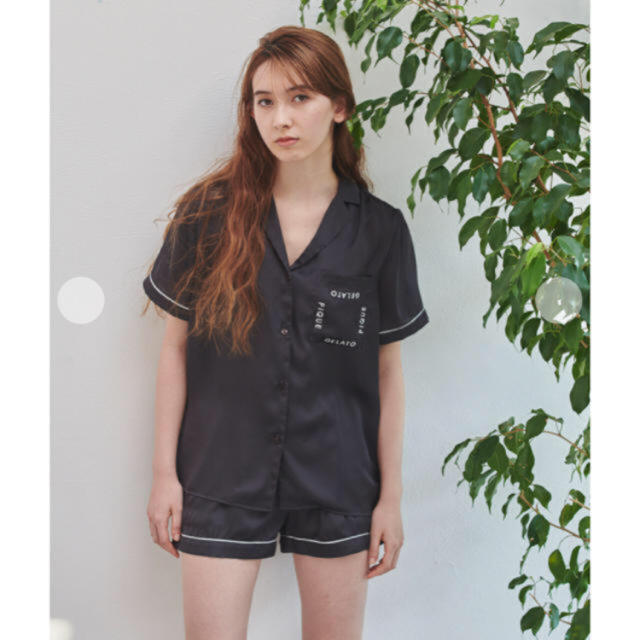 新品♡完売レア♡ジェラートピケ ロゴサテンシャツ&ショートパンツ