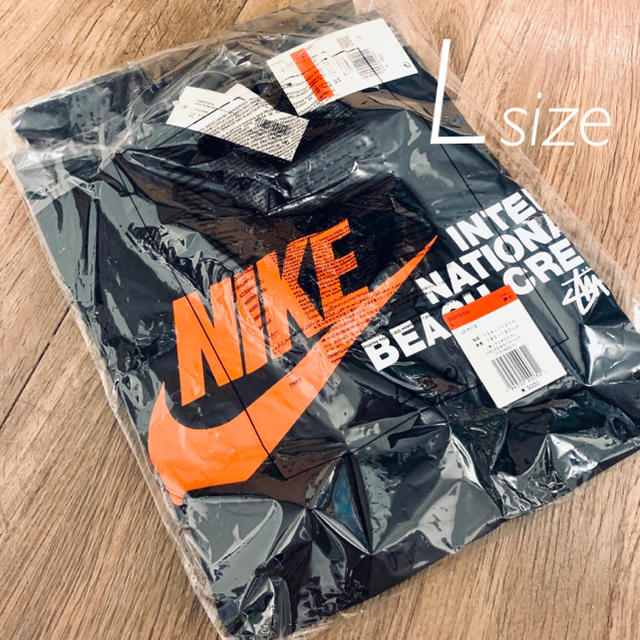 Nike x stussy コラボTシャツ サイズL 黒 - Tシャツ/カットソー(半袖