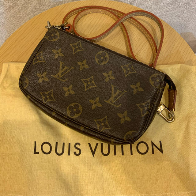 LV ヴィトン モノグラム ミニポシェット アクセソワール 美品