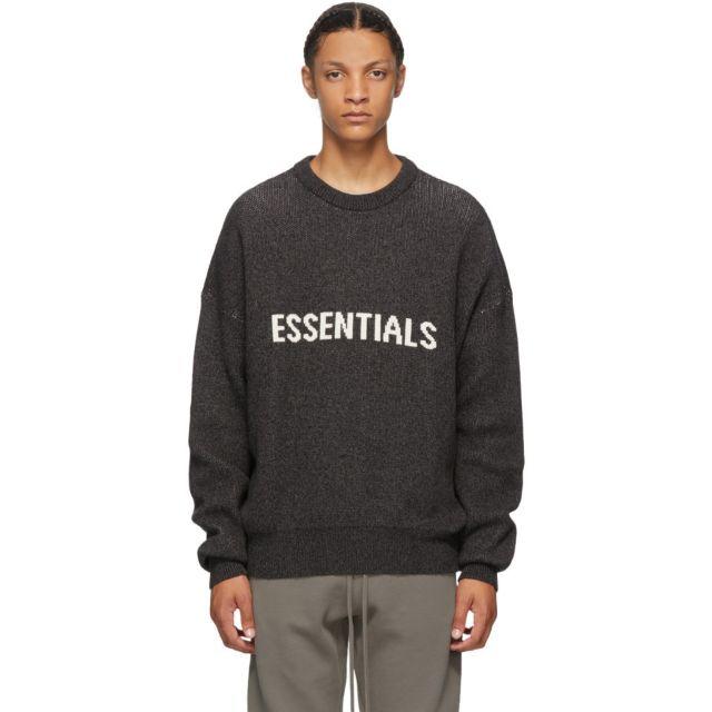 【XL】新品 FOG Essentials Black Knit Sweater