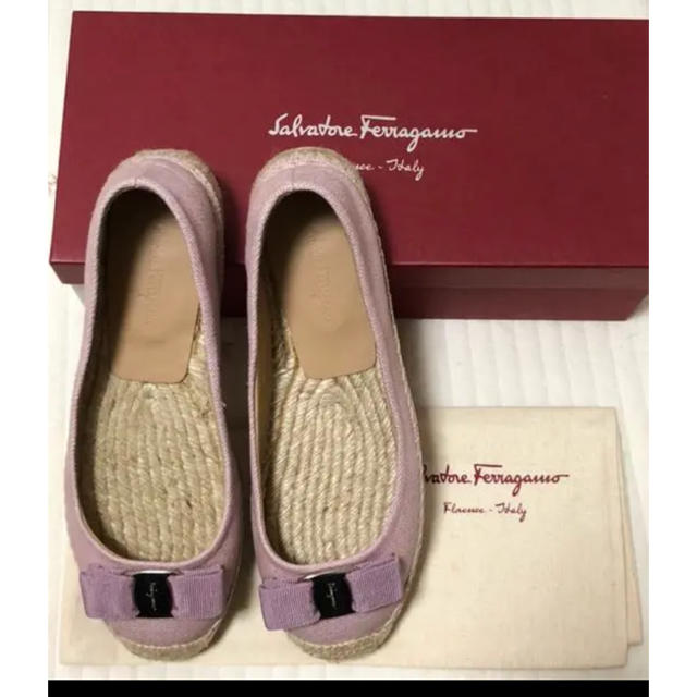 Salvatore Ferragamo(サルヴァトーレフェラガモ)の【美品】フェラガモ エスパドリーユ サイズ8 レディースの靴/シューズ(ハイヒール/パンプス)の商品写真