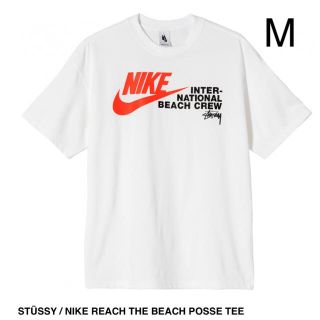 ステューシー(STUSSY)のSTUSSY NIKE REACH THE BEACH POSSE TEE 白 (Tシャツ/カットソー(半袖/袖なし))