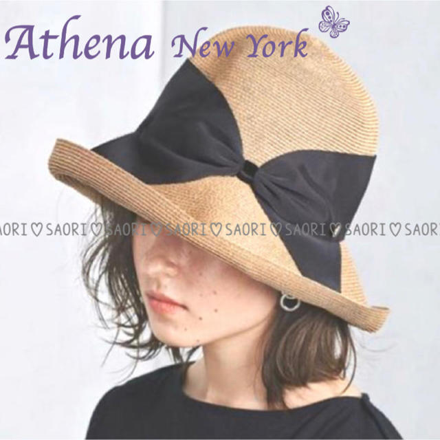 Athena New York【新品タグ付】Risako麦わら帽子/ストローハット