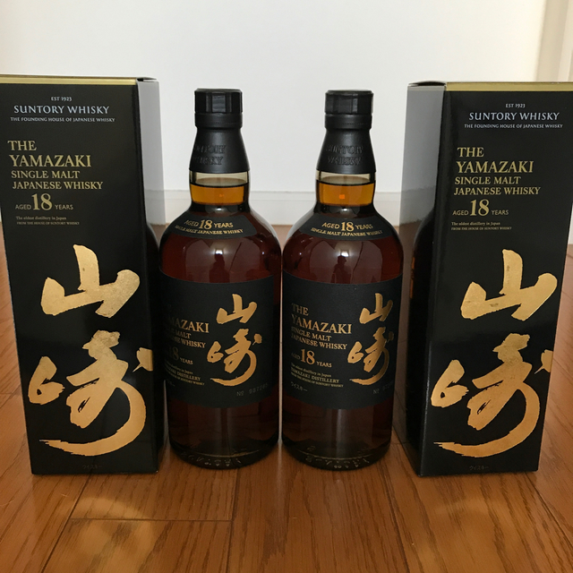 サントリー - 山崎18年（700ml） 2本セットの通販 by しばしばシオン's shop｜サントリーならラクマ