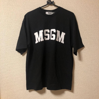 エムエスジイエム(MSGM)の新品 MSGM ビックシルエット Tシャツ ブラック(Tシャツ(半袖/袖なし))