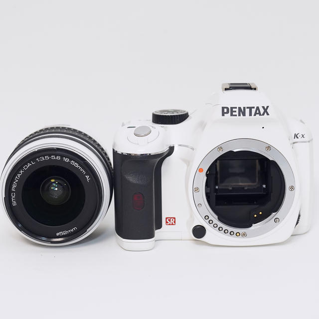 ☆WiFi転送☆ペンタックス K-x レンズセット☆女性に人気のホワイト-
