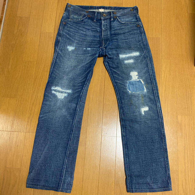 RRL(ダブルアールエル)のＲＲＬ　ダメージデニム　Ｗ30 メンズのパンツ(デニム/ジーンズ)の商品写真