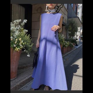 アメリヴィンテージ(Ameri VINTAGE)のAMERI  MEDI 2WAY KNIT DRESS フレアニットワンピ(ロングワンピース/マキシワンピース)