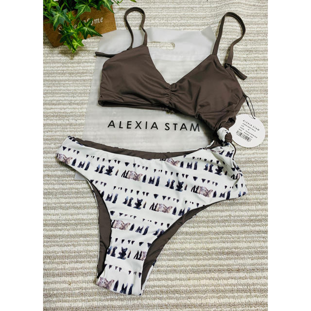 ALEXIA STAM(アリシアスタン)のSALE☆Mia Coconut x White Shell Mサイズ レディースの水着/浴衣(水着)の商品写真