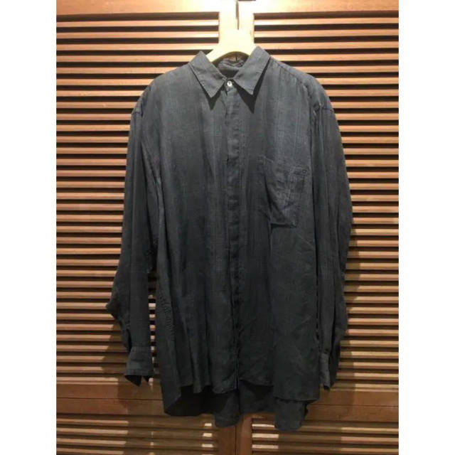 シャツCOMME des GARCONS 製品染 リネンシャツ