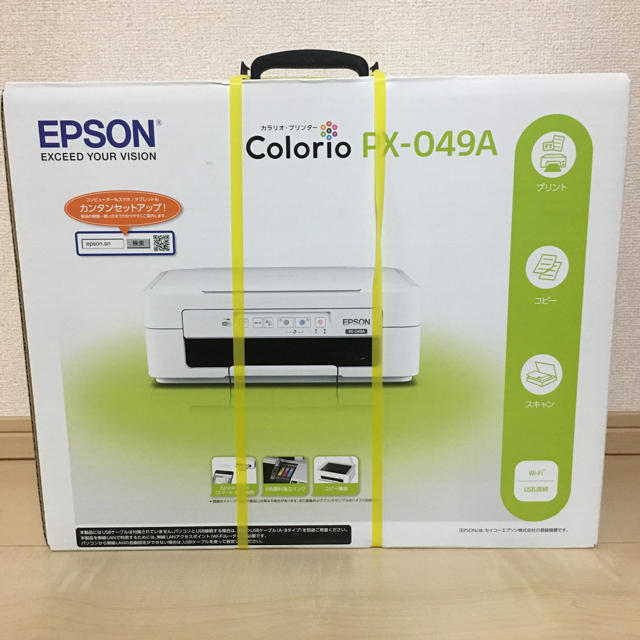 EPSON(エプソン)のモカラ様専用 新品 未使用 未開封 カラリオ PX-049A 複合機 スマホ/家電/カメラのPC/タブレット(PC周辺機器)の商品写真