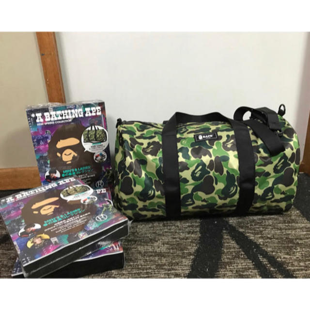 Bape camo ダッフルバッグ