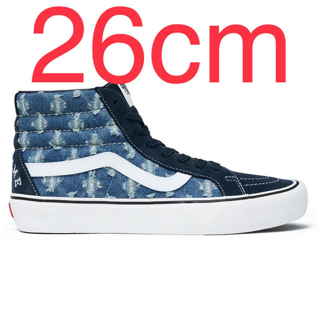 Supreme Hole Punch Denim Sk8-Hi Pro 26cm